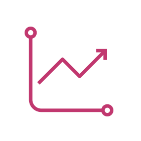 icon growth acceleration colour